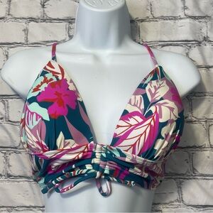 Tropical Print Bikini Top NWT